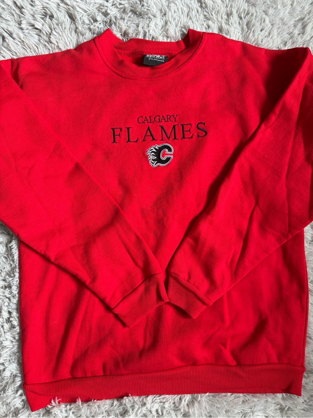 Vintage 90s Calgary Flames Crewneck Sweatshirt XL - Made in Canada